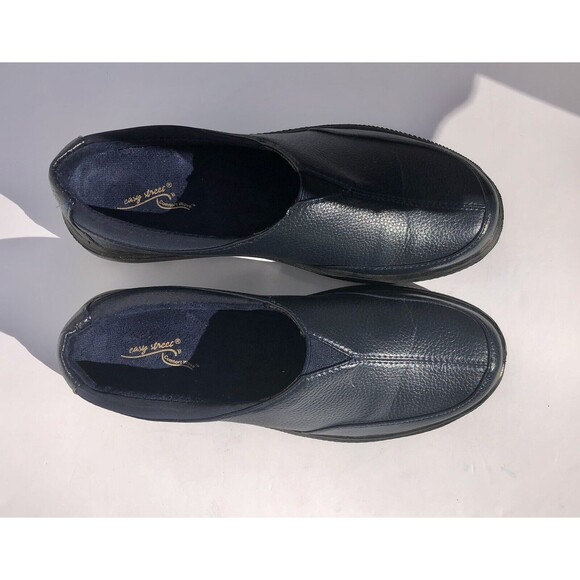 Easy Street Comfort Wove Women's Size 7.5 Navy Blue Clogs Excellent Condition - Picture 2 of 8